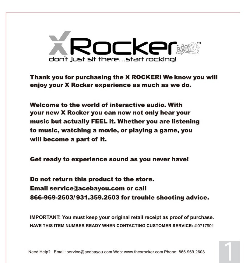 Ace Bayou X Rocker user manual