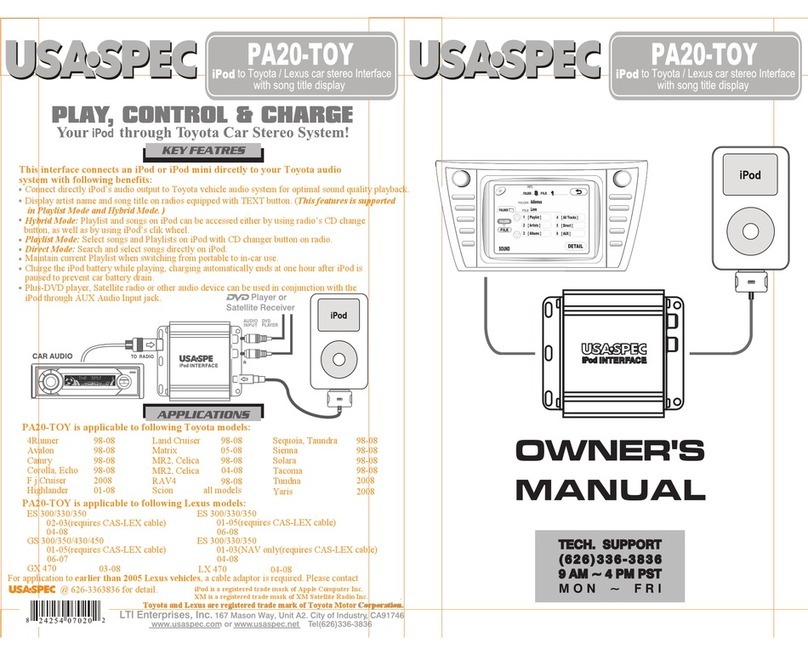 USASPEC PA20-TOY owner's guide USASPEC PA20-TOY owner's guide