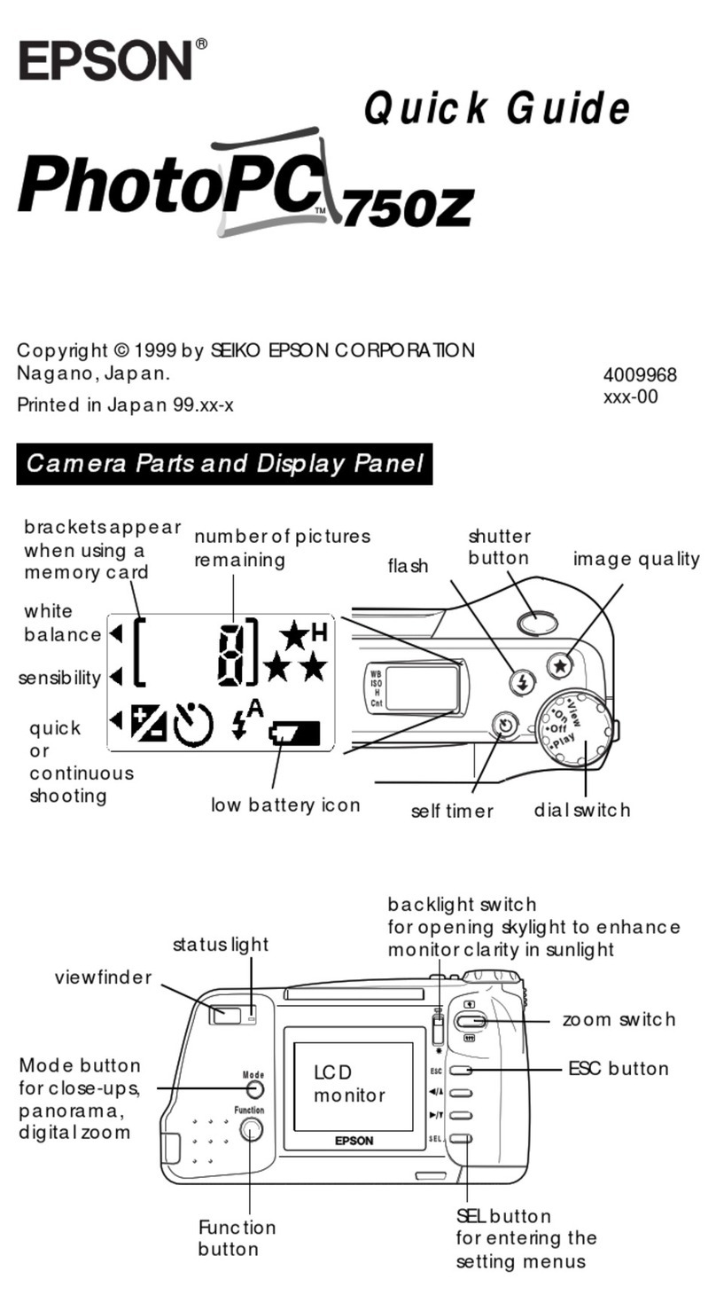 Epson PhotoPC 750Z User manual