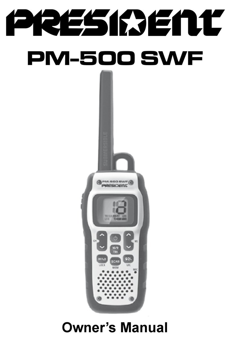 PRESIDENT PM-500 SWF owner's manual