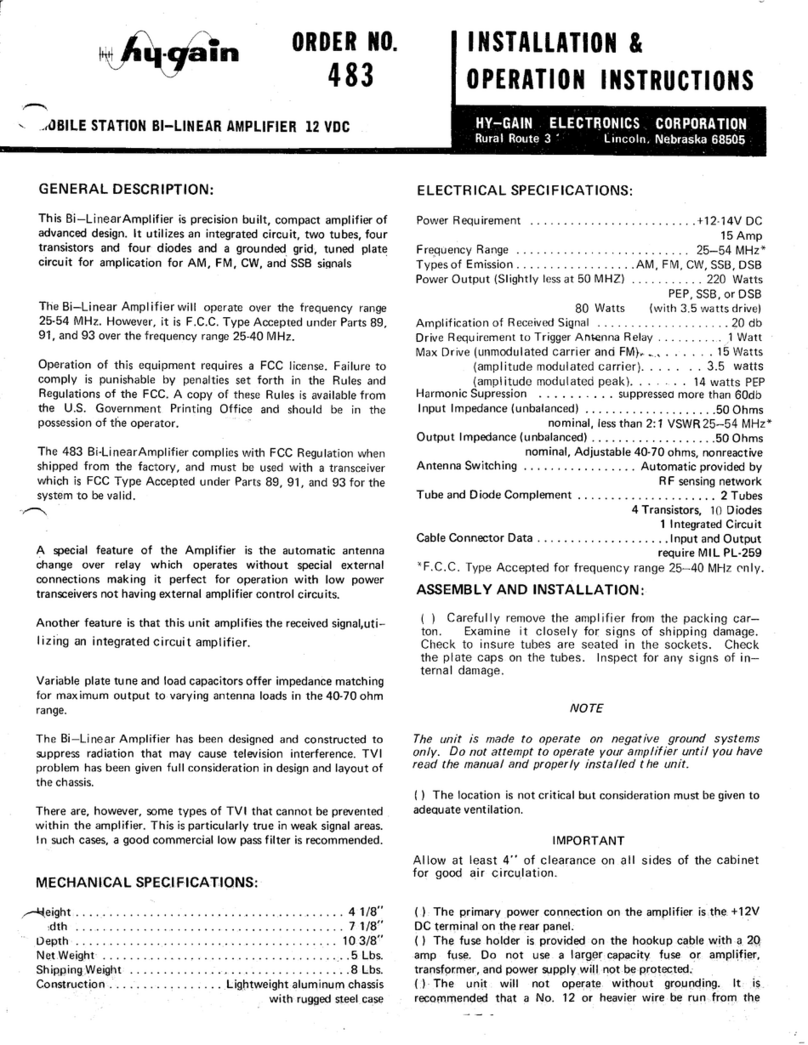 Hy-Gain 483 Installation instructions