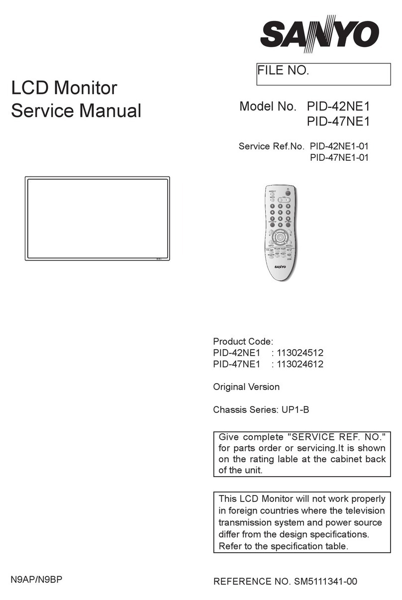 Sanyo PID-42NE1 User manual