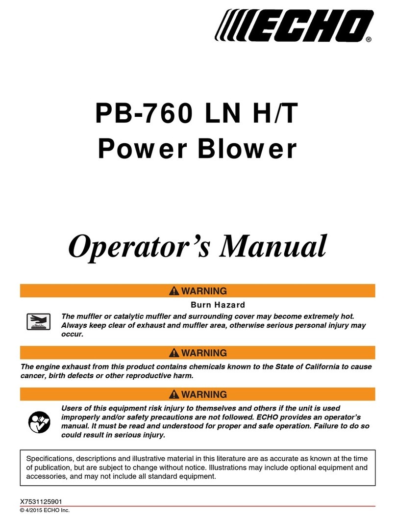 Echo PB-760 LN H Operator's manual