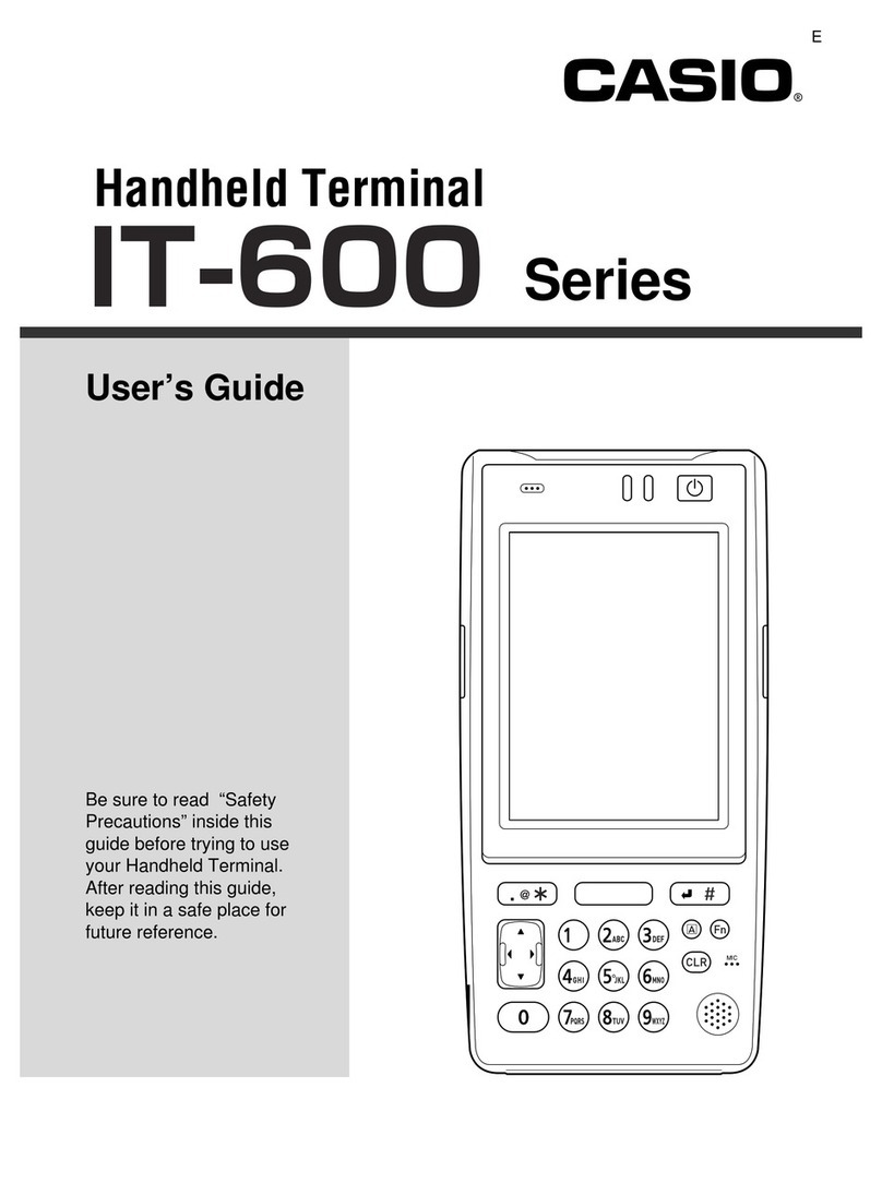 Casio IT-600 Series User manual