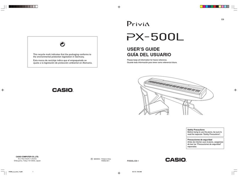 Privia PX-500L user guide