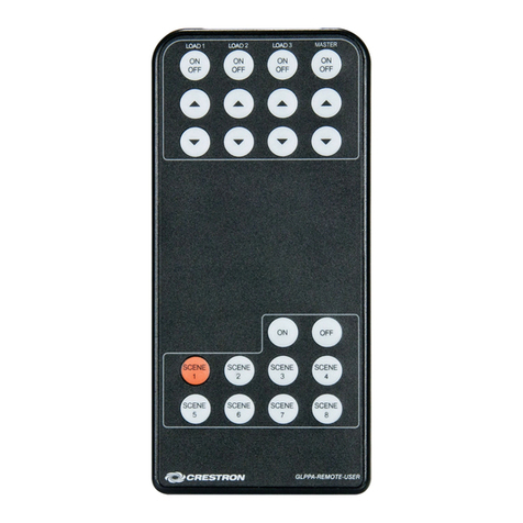 Crestron GLPPA-REMOTE-USER User manual