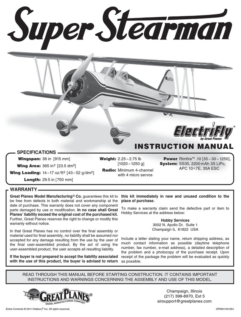 GREAT PLANES Super Stearman User manual