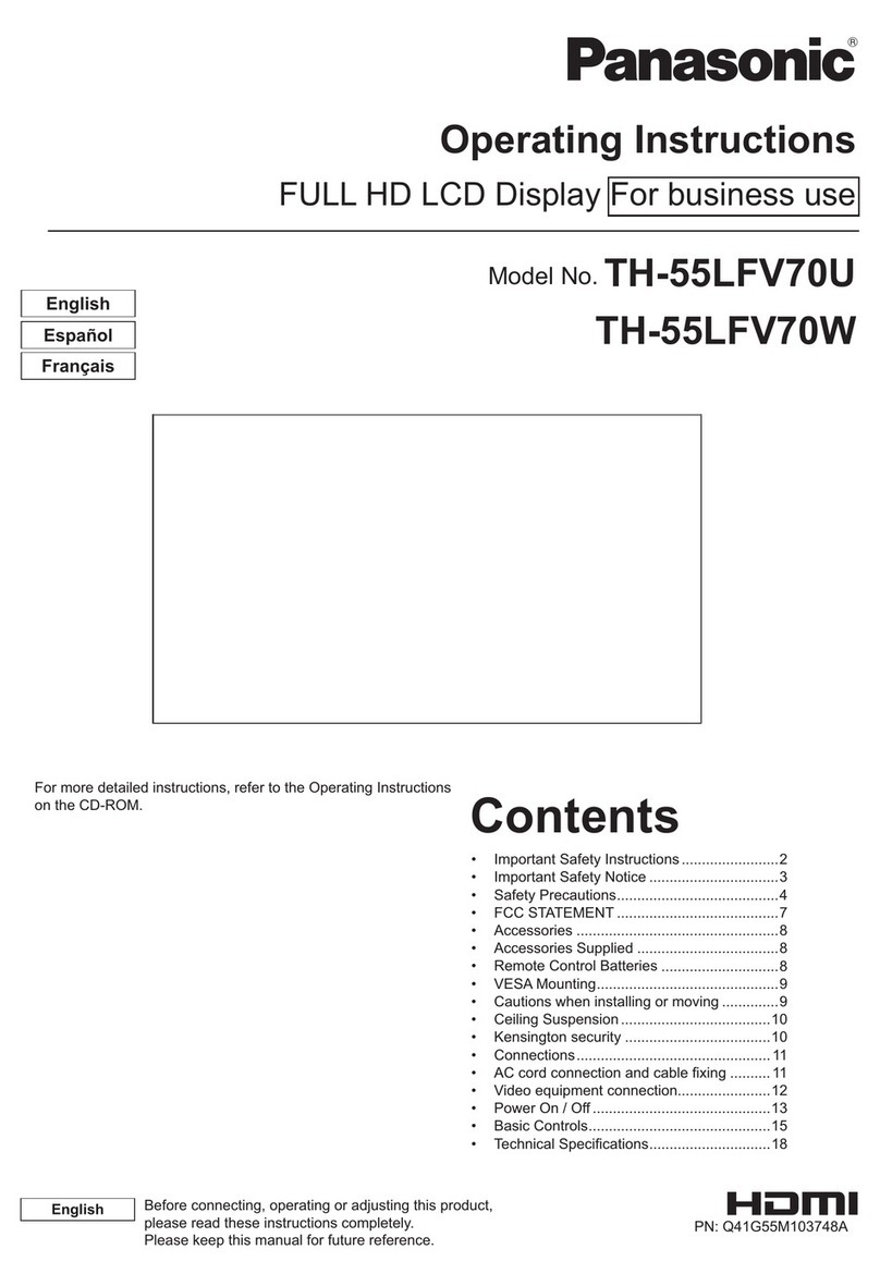 Panasonic TH-55LFV70U User manual