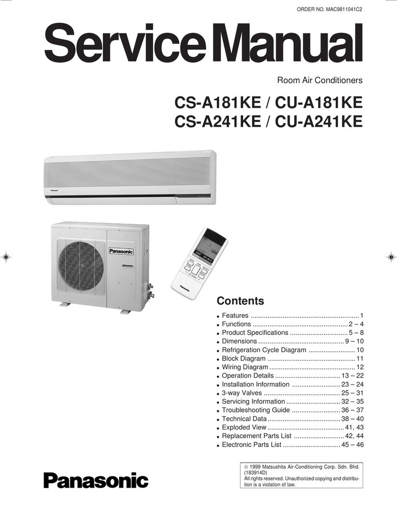 Panasonic CS-A181KE User manual