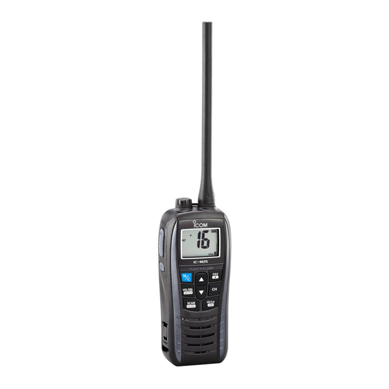 Icom IC-M25 User manual