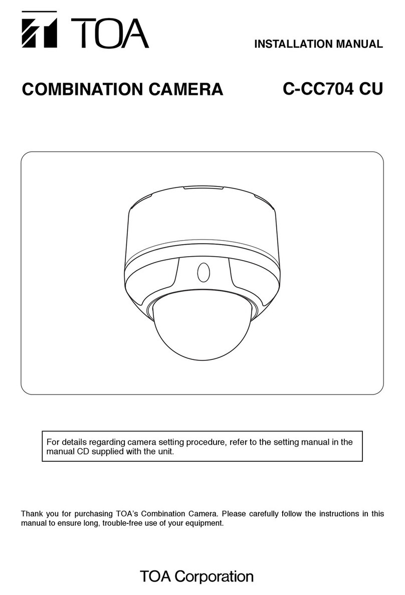 Toa C-CC704 CU installation manual