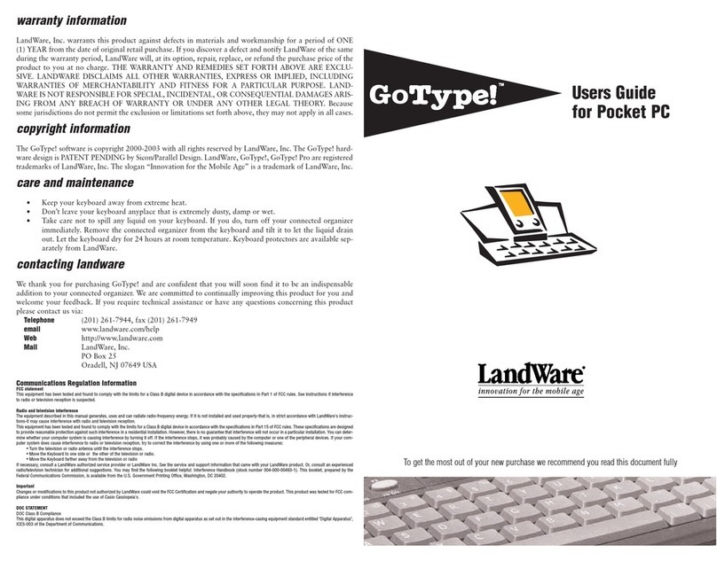 Landware GoType User manual