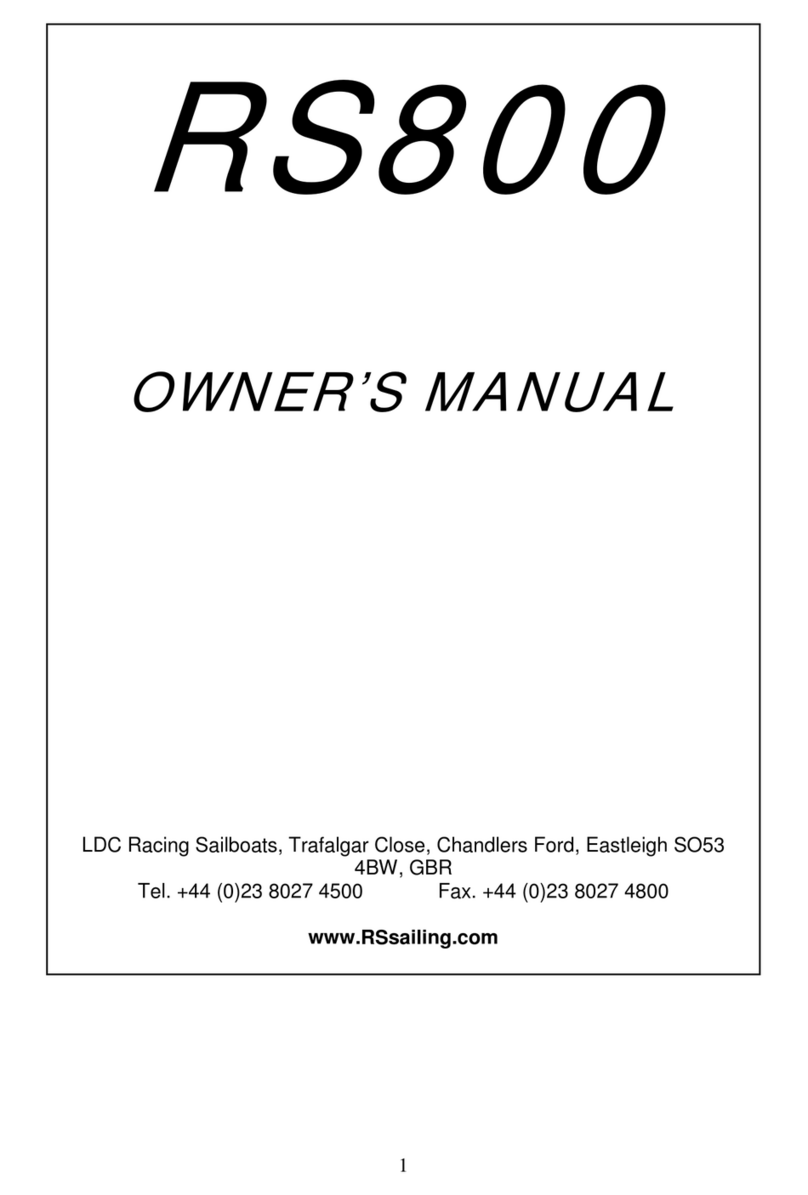 LDC Racing Sailboats RS800 owner's manual