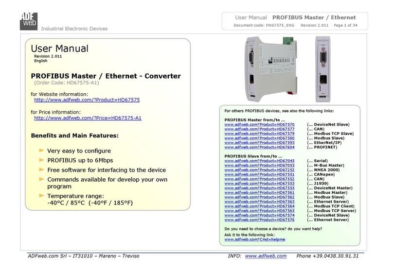 ADF Wed HD67575-A1 user manual