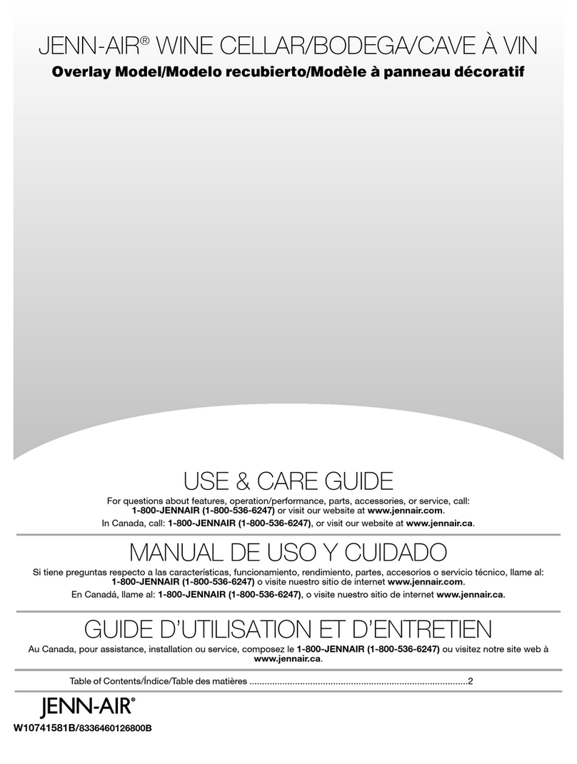 Jenn-Air JUW24FLEC Use & care guide