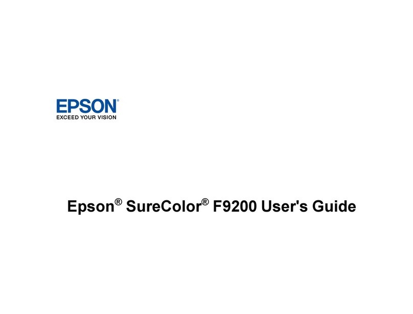 Epson SureColor F9200 User manual