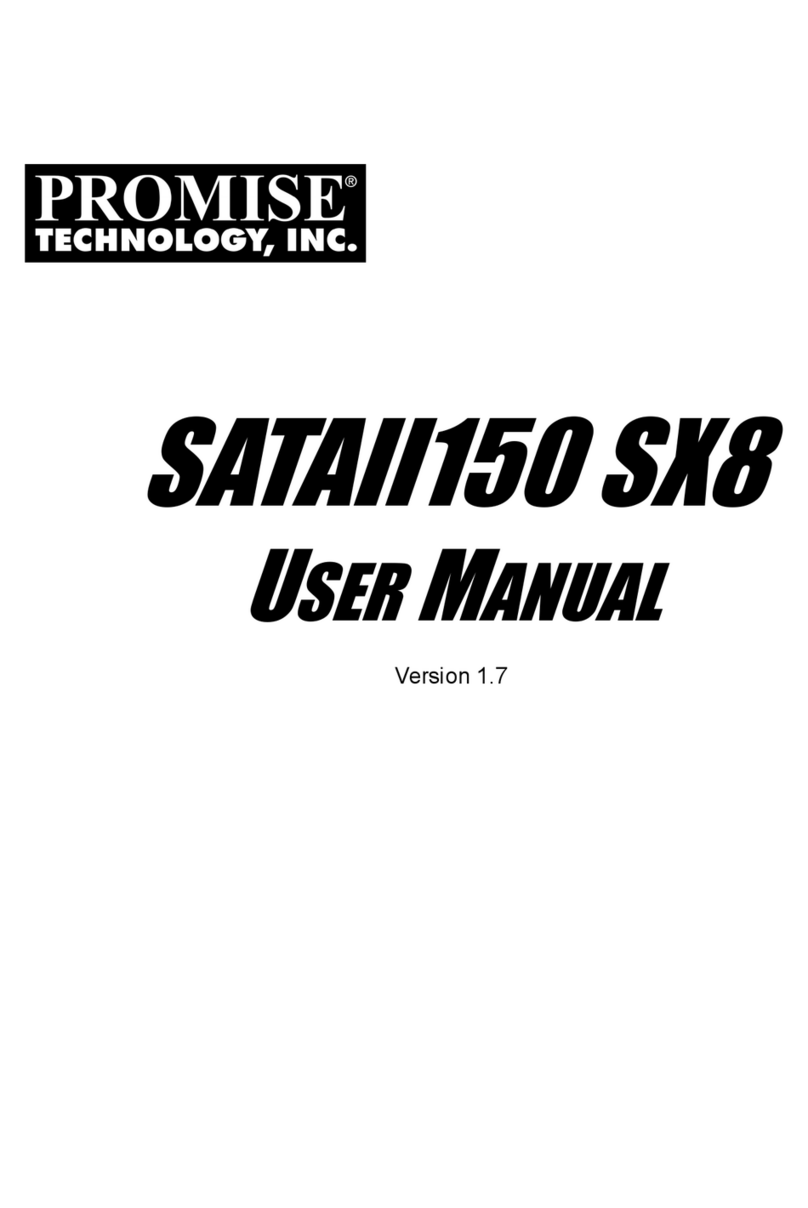 Promise SATAII150 SX8 User manual