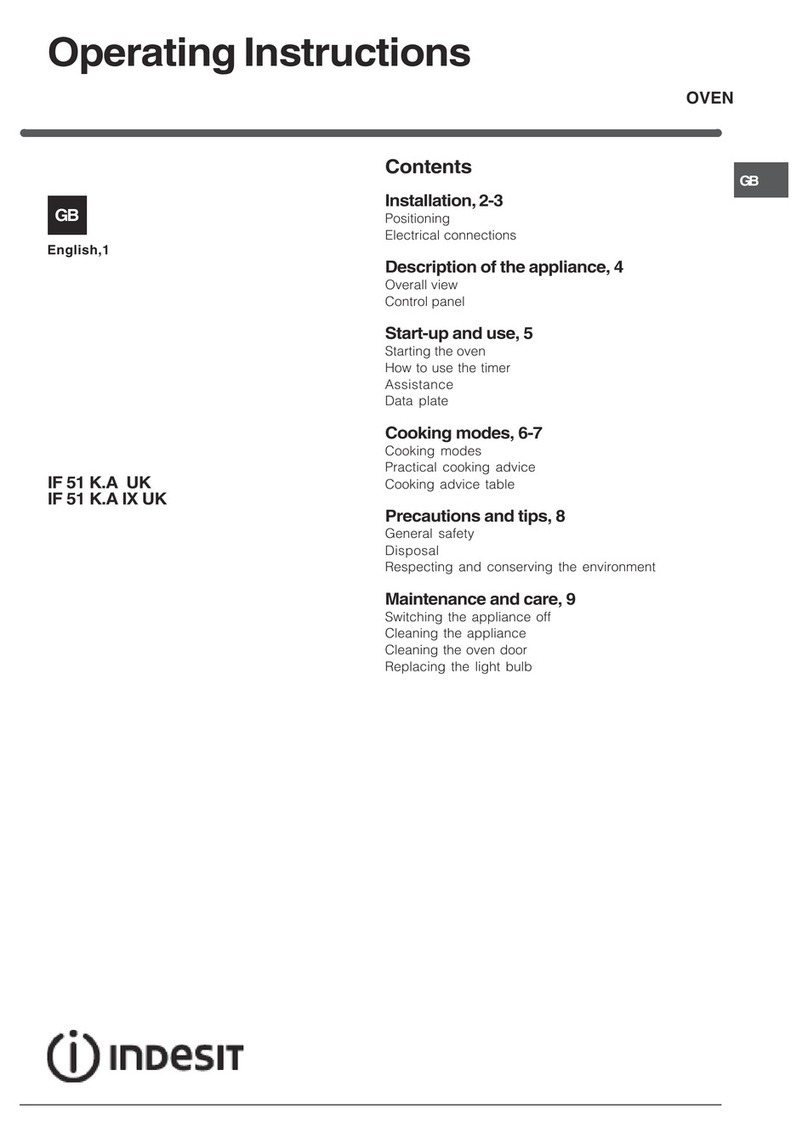Indesit IF 51 K.A UK operating instructions