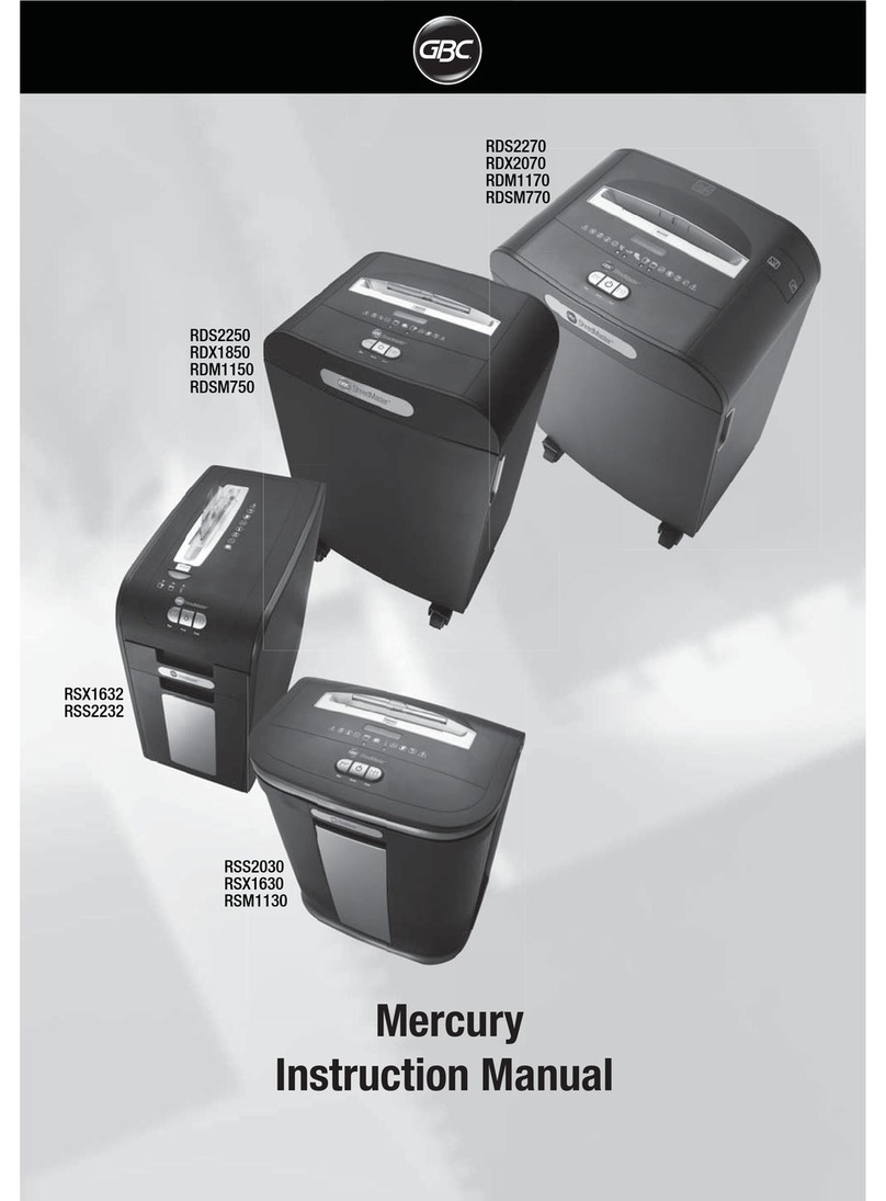 GBC Mercury RDS2270 User manual