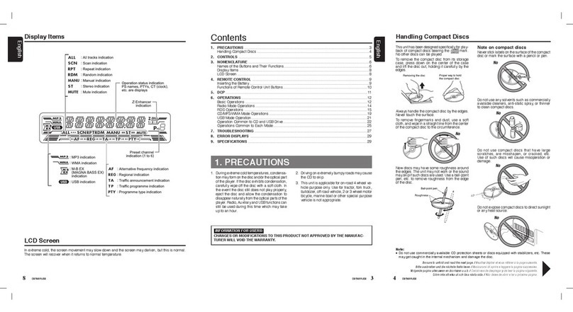 Clarion DB568RUSB User manual
