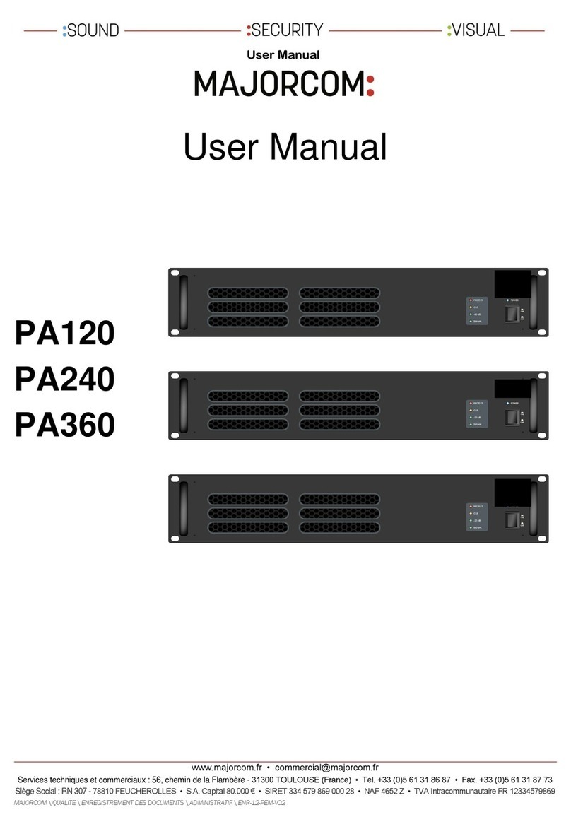 Majorcom: PA120 user manual