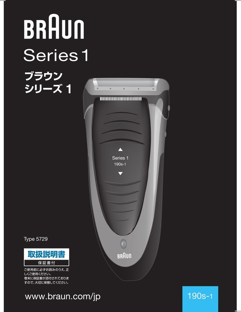 Braun 190s-1 User manual