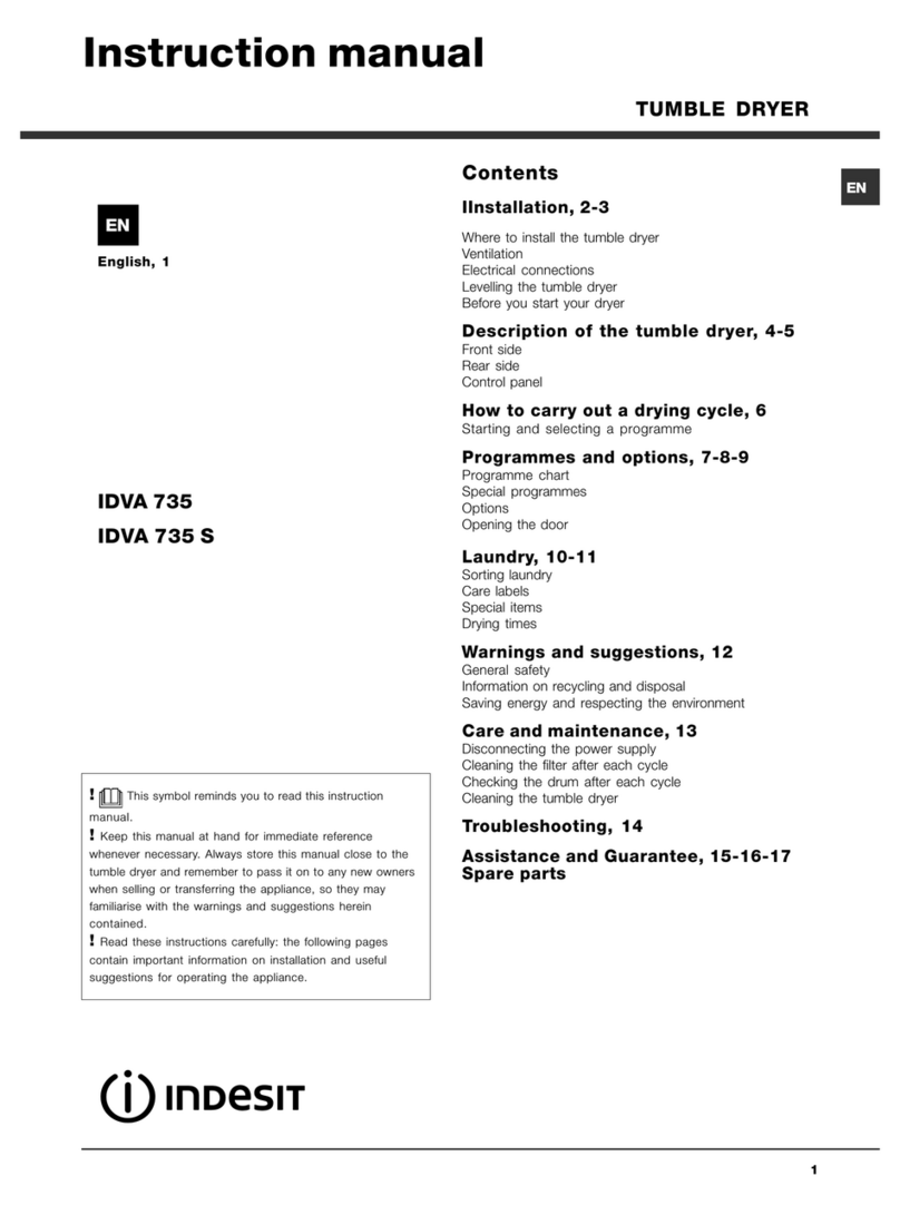 Indesit IDVA 735 User manual