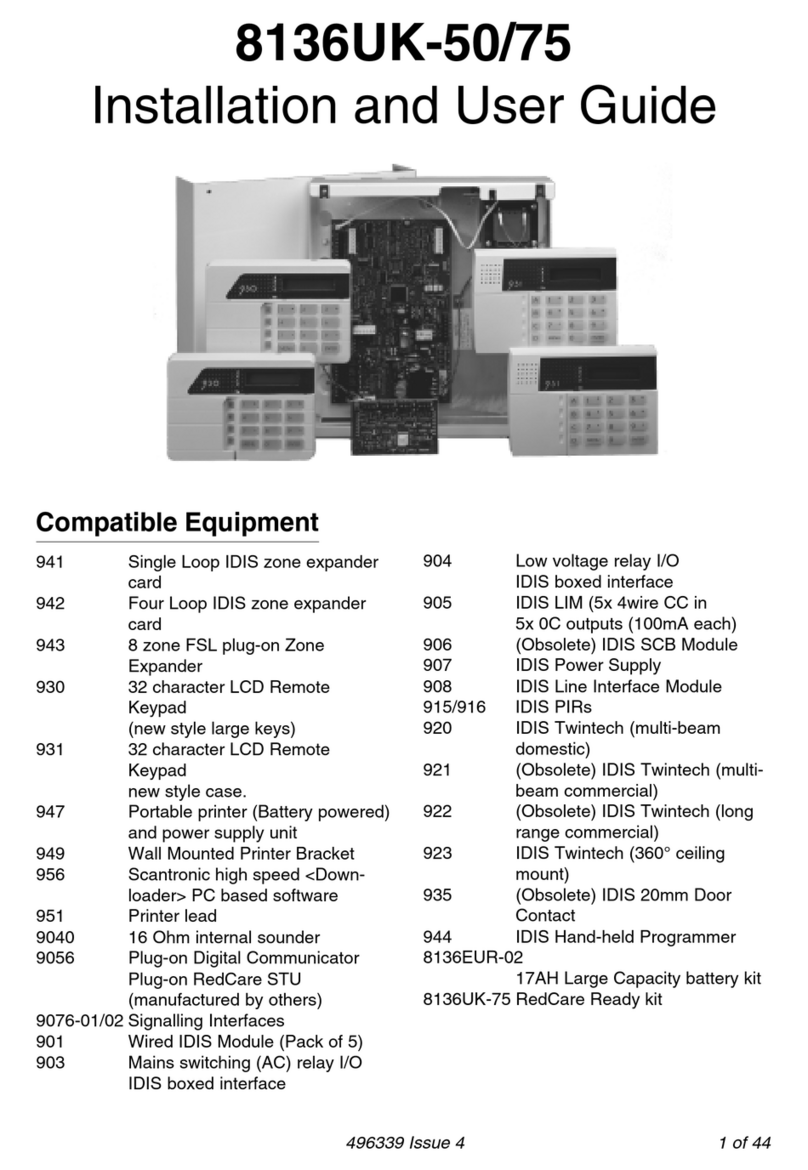 Scantronic 8136UK-50 User manual