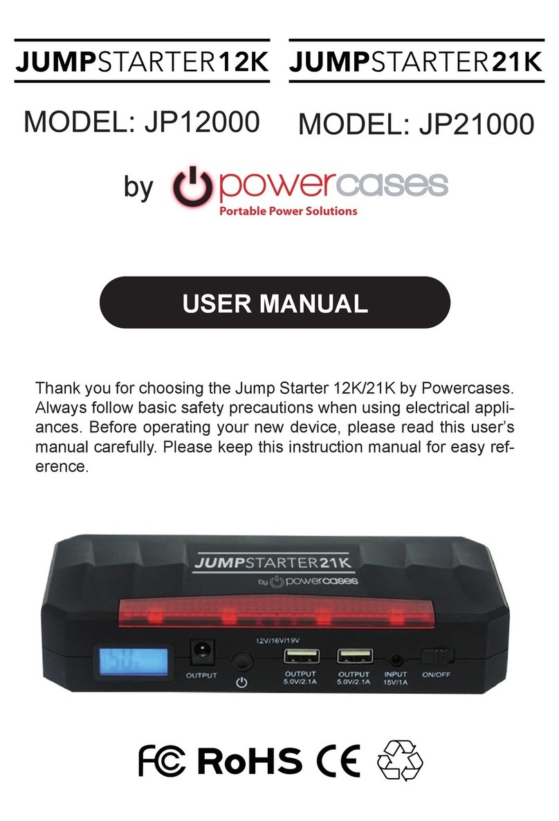 Powercases JP12000 user manual