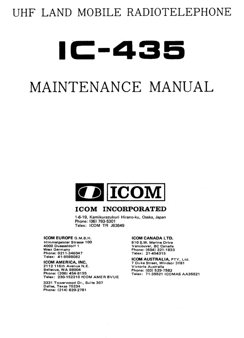 Icom IC-435 User manual