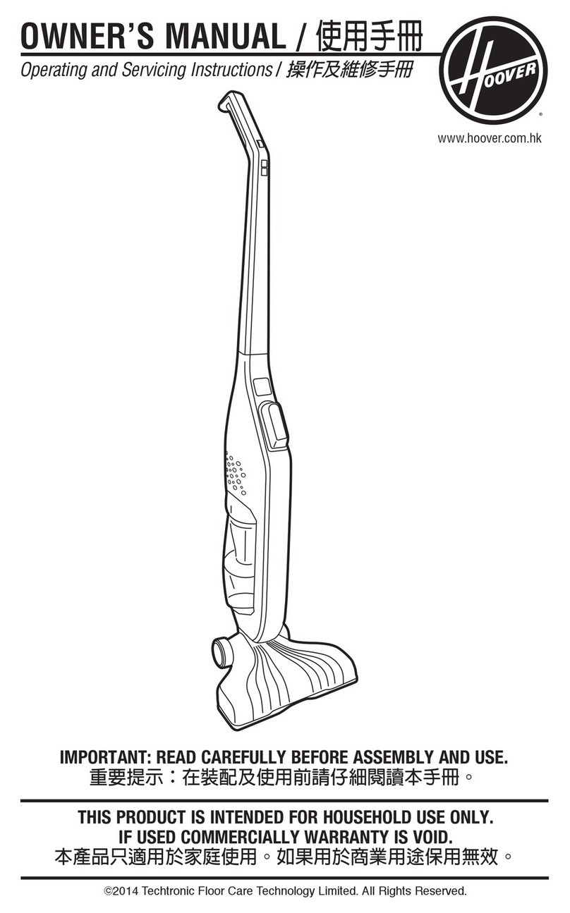 Hoover HSV87-LX1-ID User manual