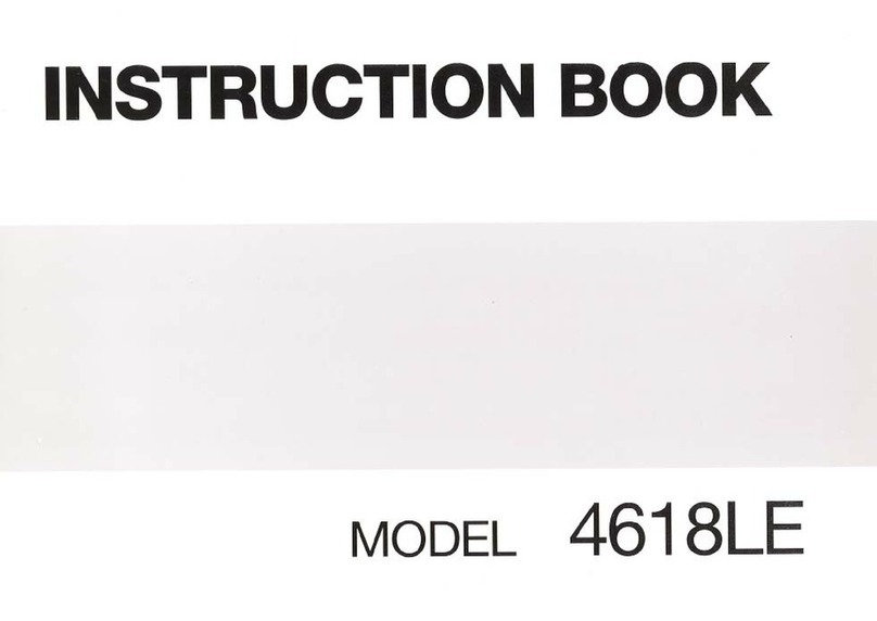 Janome 4618LE Instruction book