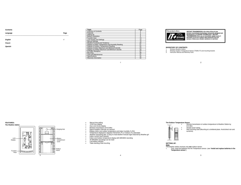 La Crosse Technology 9730IT User manual