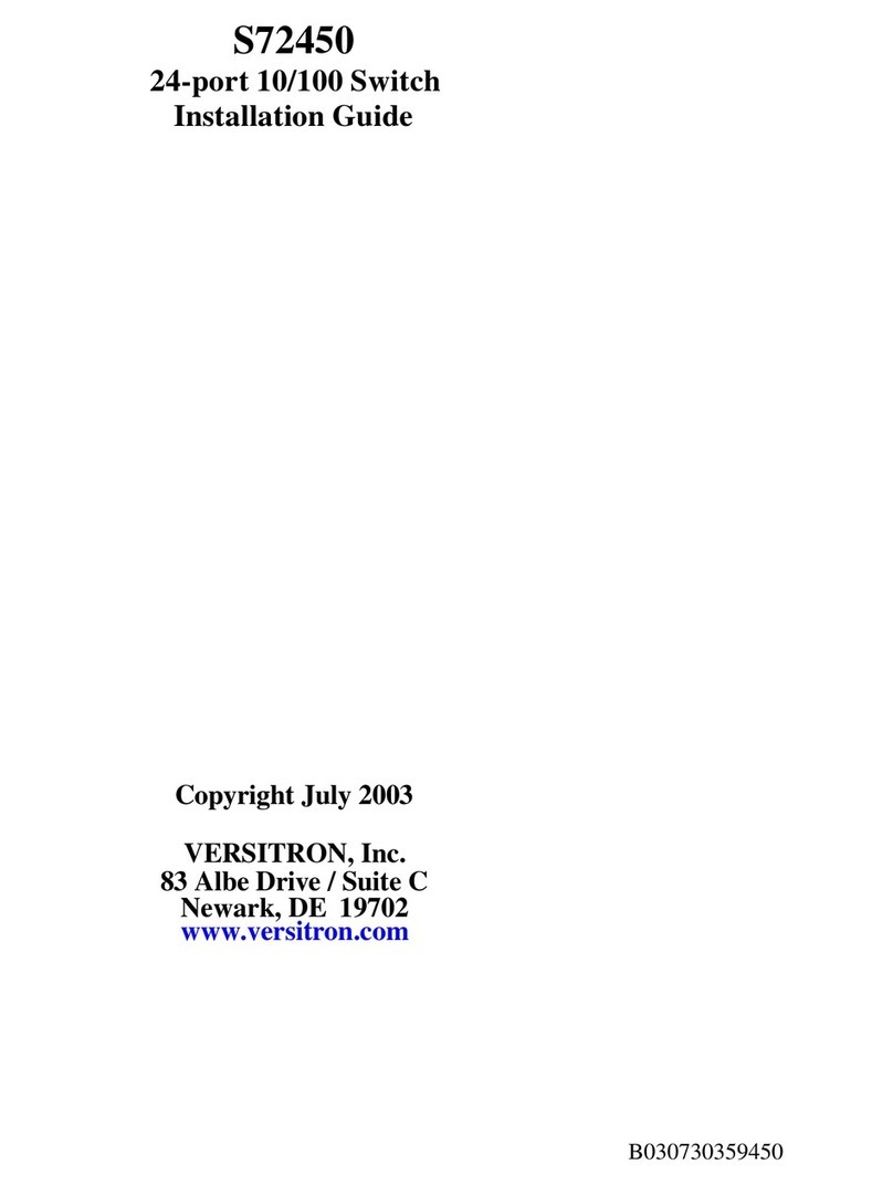 Versitron S72450 installation guide