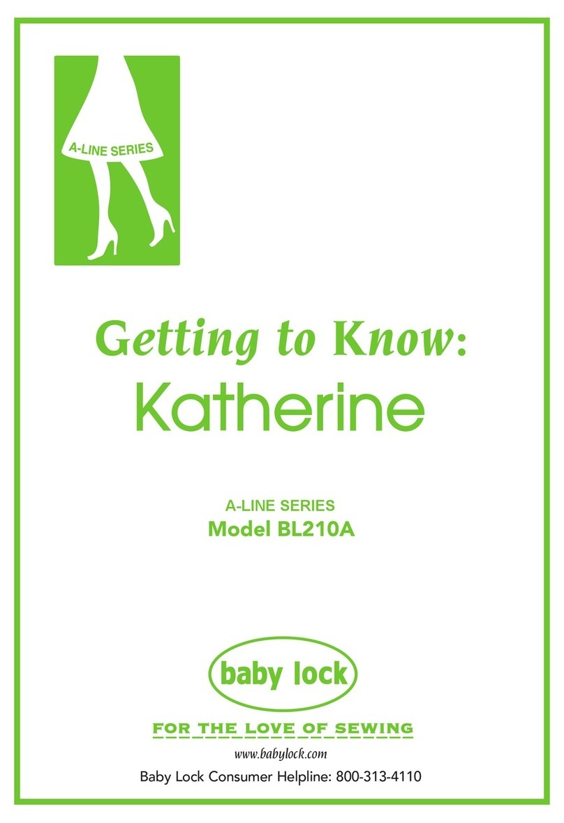 Baby Lock Katherine BL210A Getting to know