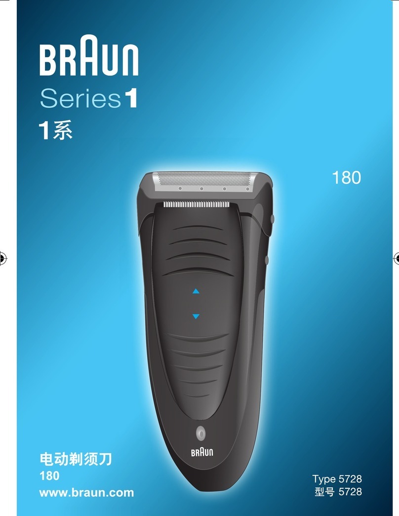Braun Gillette 180 User manual Braun Gillette 180 User manual