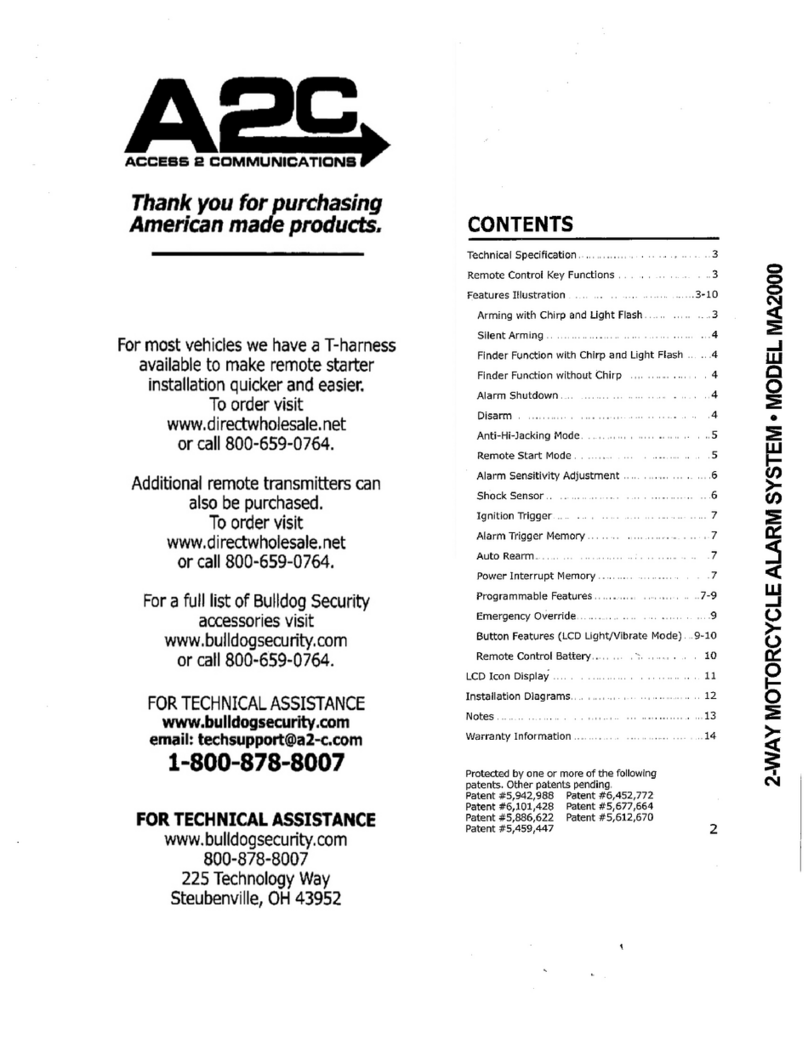 A2C MA2000 user guide