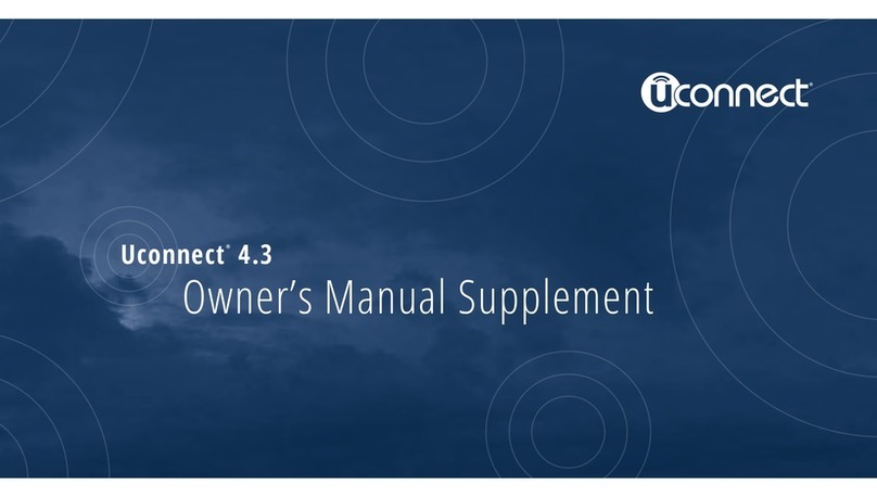 Uconnect 4.3 Owner's manual supplement