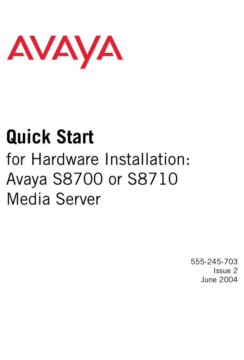 Avaya S8700 Series User manual