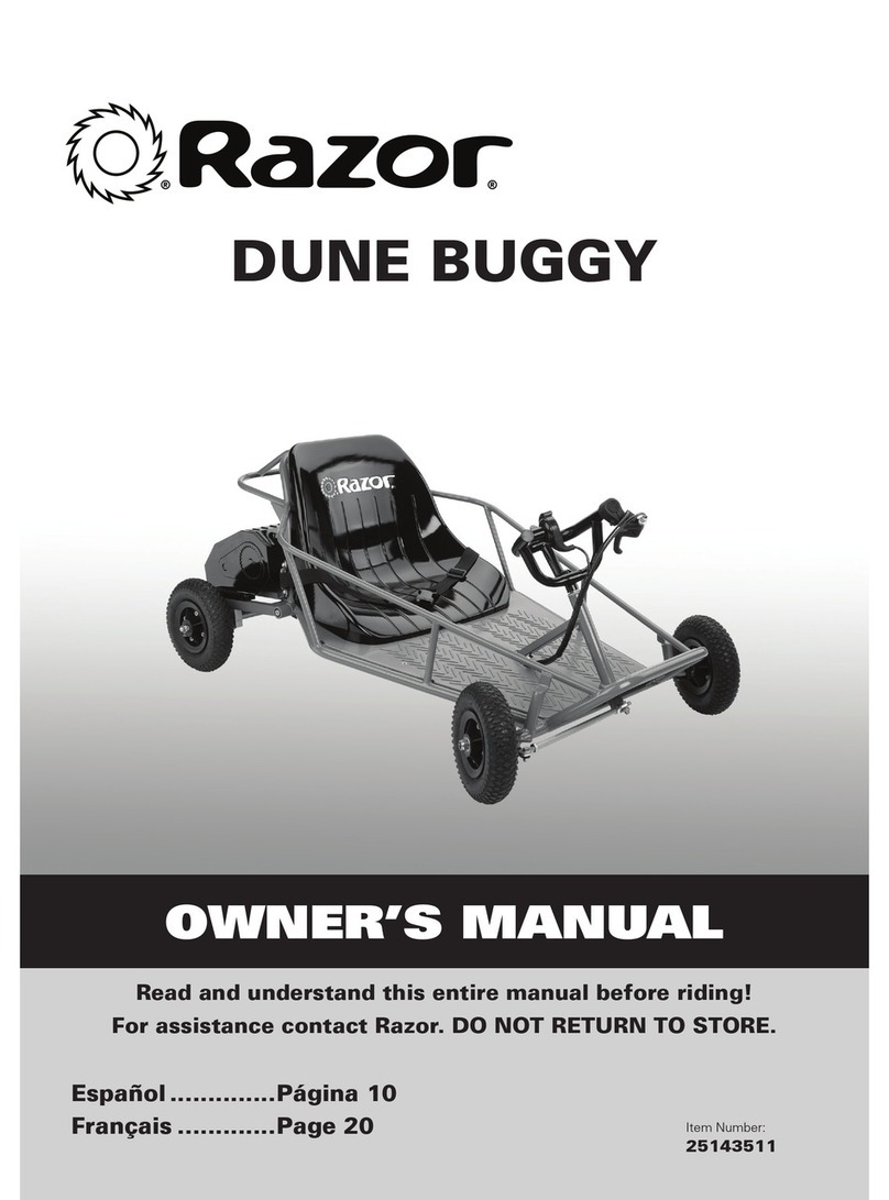 Razor DUNE BUGGY owner's manual