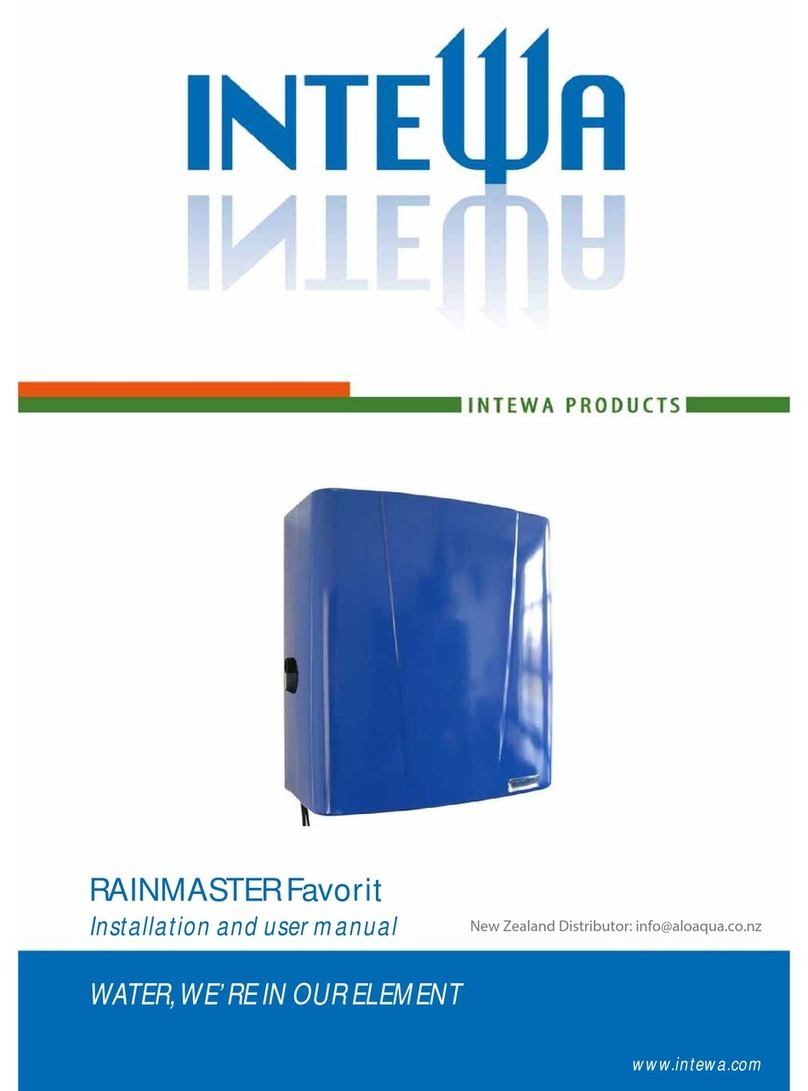 Intewa RAINMASTER Favorit Installation and user manual