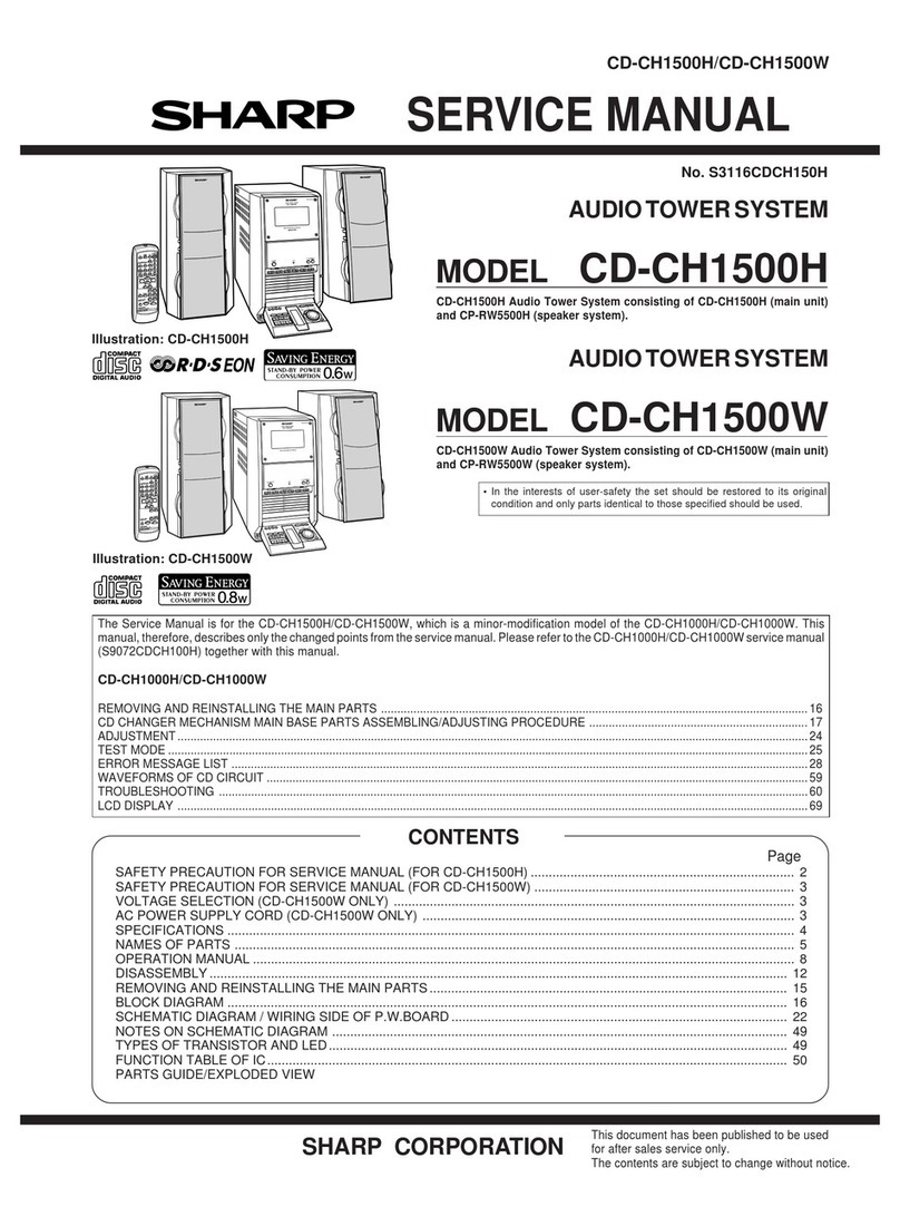 Sharp CD-CH1500H Service manual