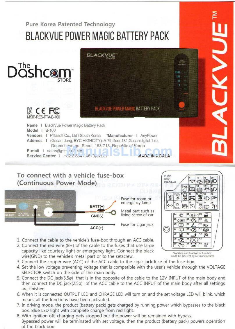 BlackVue B-100 User manual