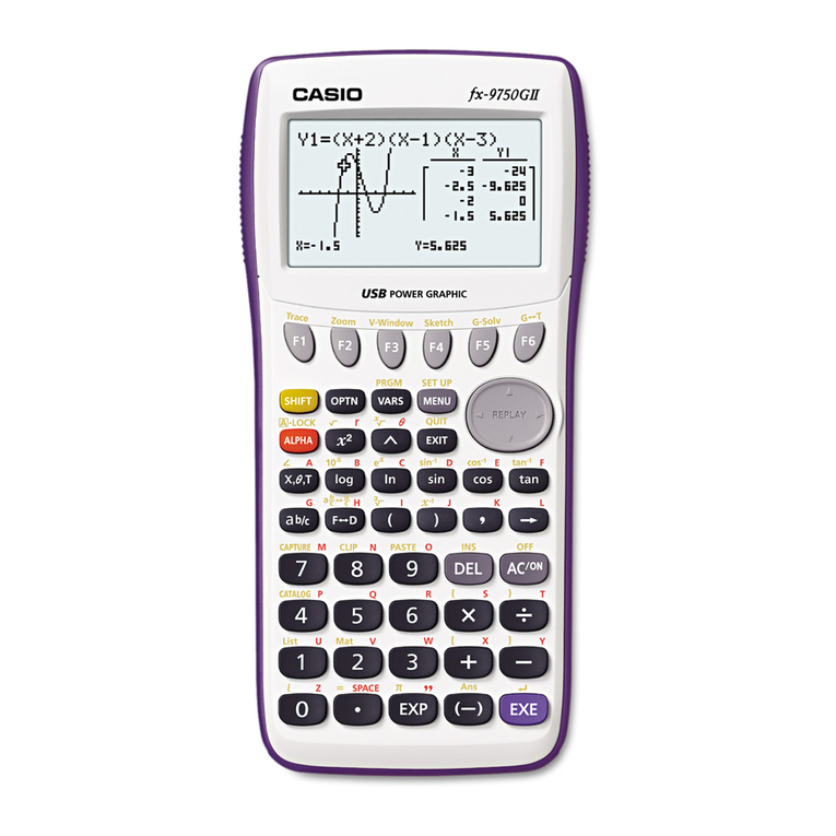 Casio FX-9750GII - SOFTWARE VERSION 2-00 User manual Casio FX-9750GII - SOFTWARE VERSION 2-00 User manual