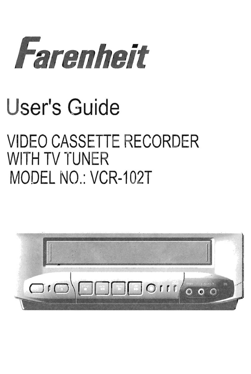 Farenheit VCR-102T User manual