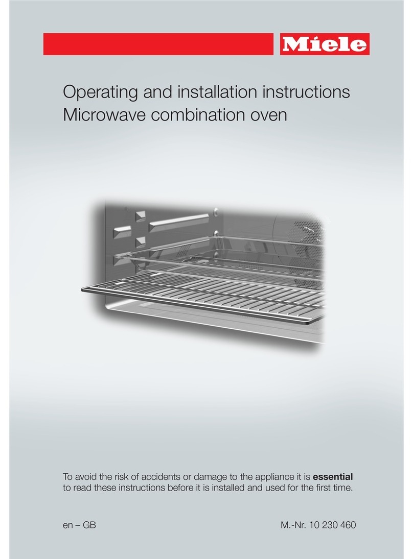 Miele H6300BM Operating and installation instructions