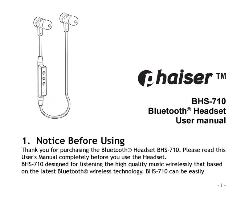 phaiser BHS-710 user manual
