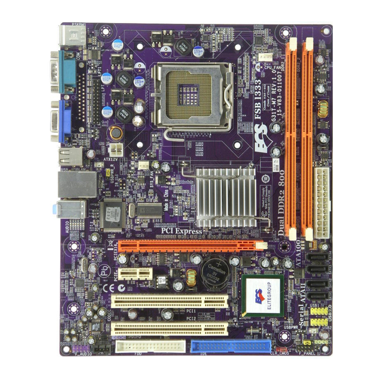 ECS G31T-M7 User manual