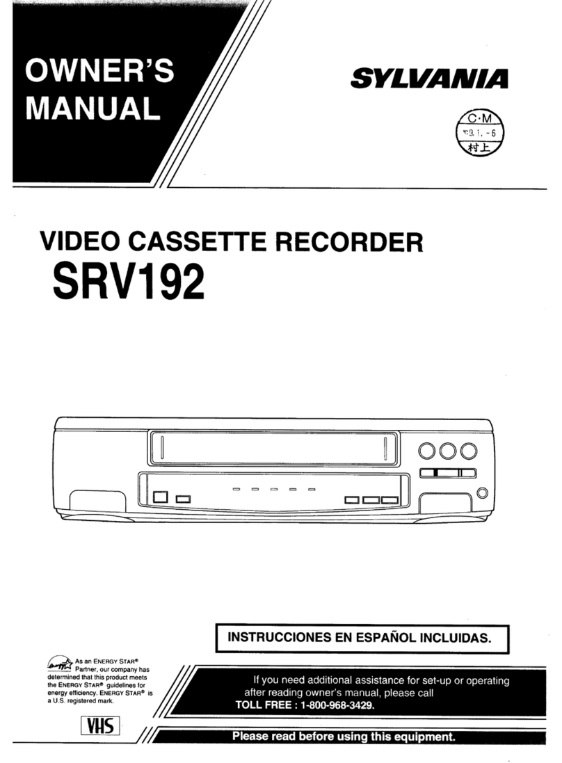 Sylvania SRV192 User manual