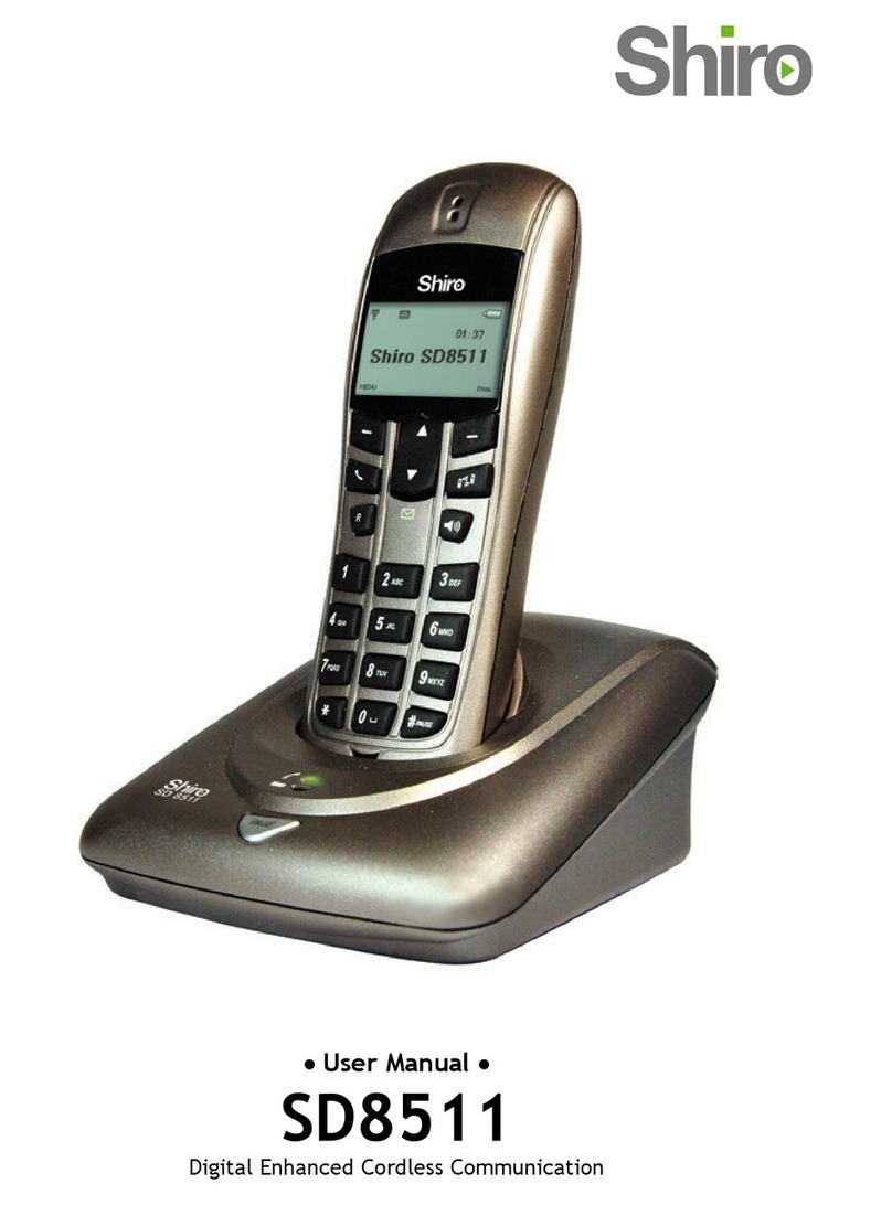 Shiro SD 8511 User manual